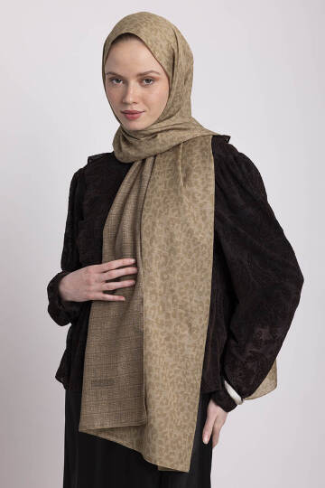 Barçın Koleksiyonu - Baharat Tozu Çift Taraf Şal - 3