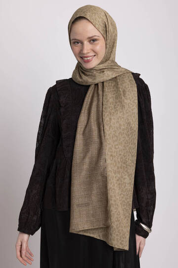Barçın Koleksiyonu - Baharat Tozu Çift Taraf Şal - 4