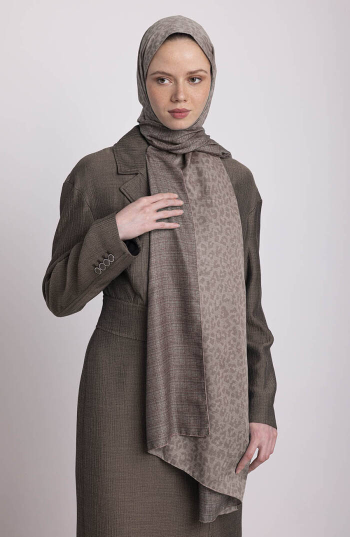 Barçın Koleksiyonu - Bozkır Kumu Çift Taraf Şal - 5