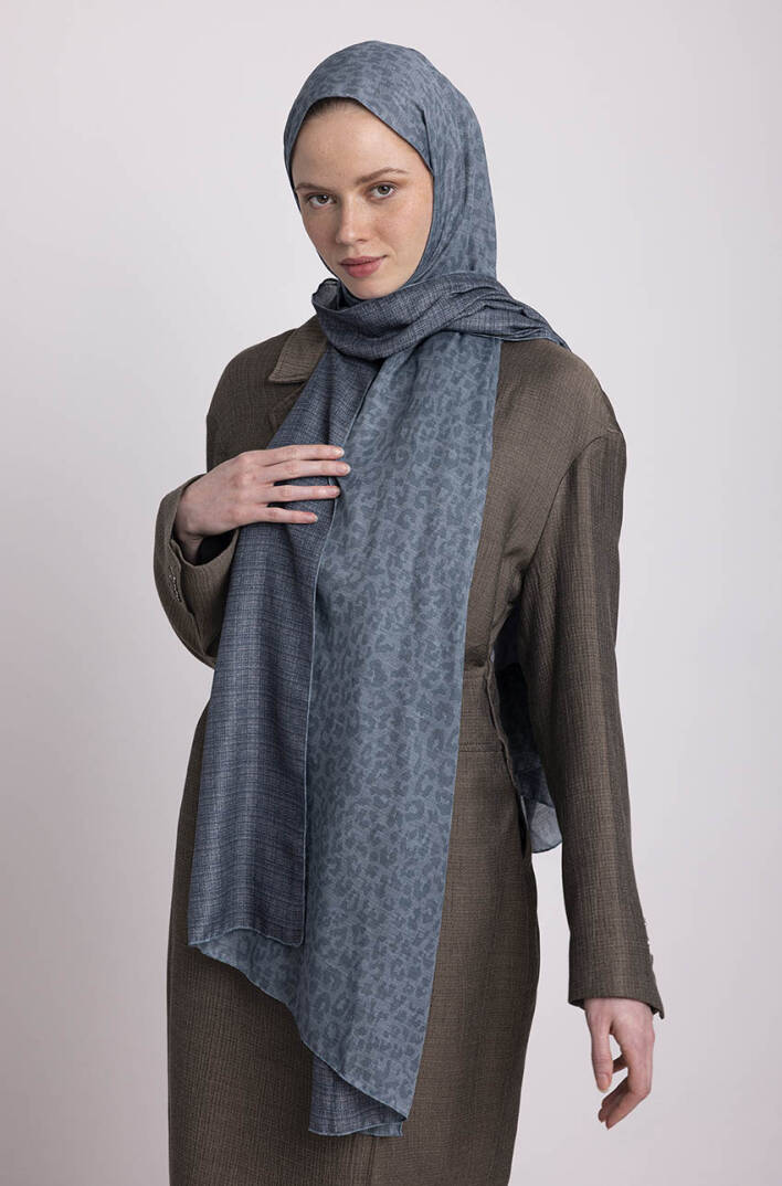 Barçın Koleksiyonu - Deniz Köpüğü Çift Taraf Şal - 4
