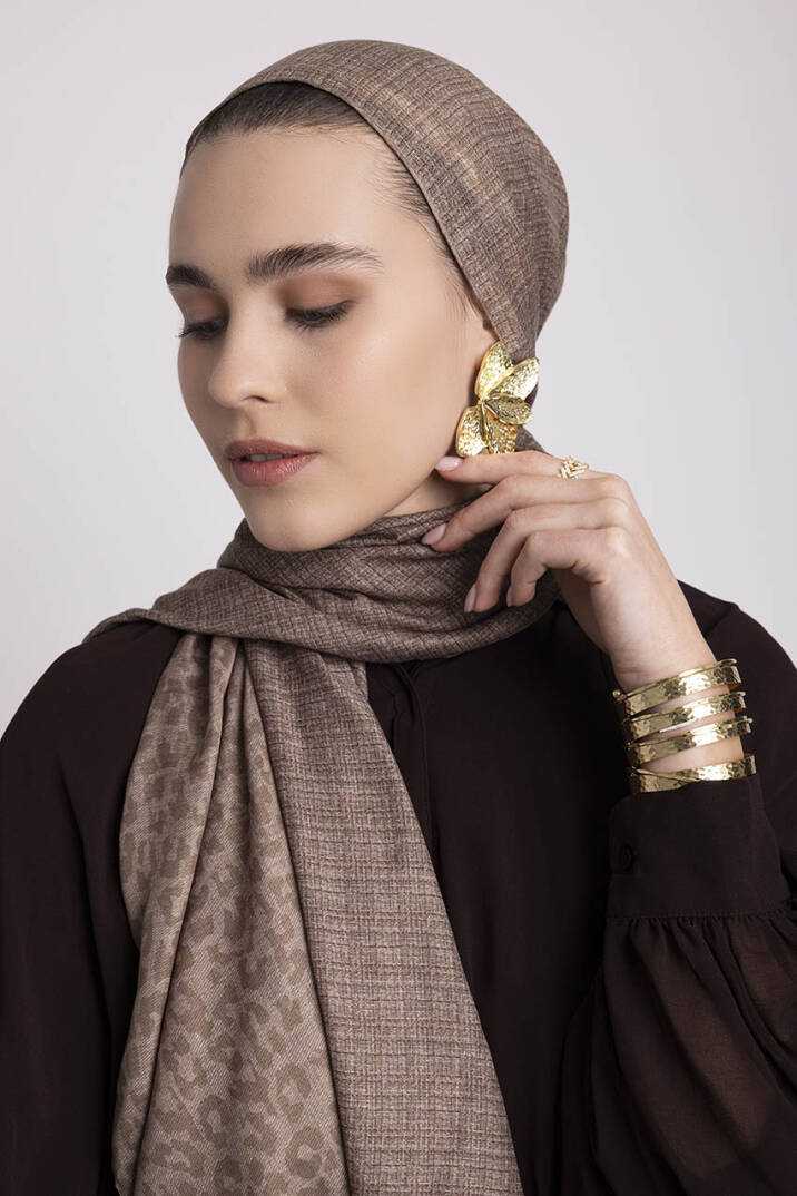 Barçın Koleksiyonu - Deniz Tuzu Çift Taraf Şal - 5