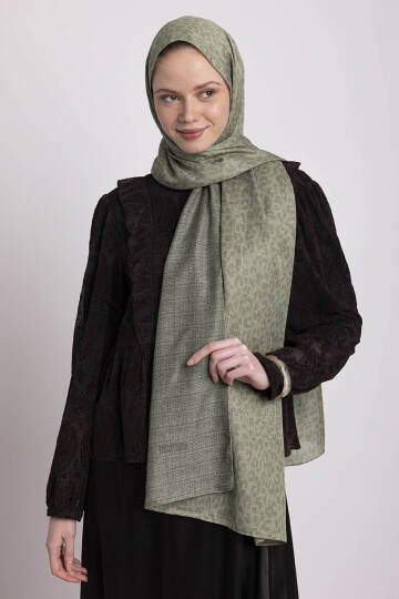 Barçın Koleksiyonu - Fildişi Gölge Çift Taraf Şal - 2