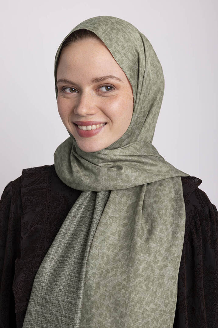 Barçın Koleksiyonu - Fildişi Gölge Çift Taraf Şal - 4