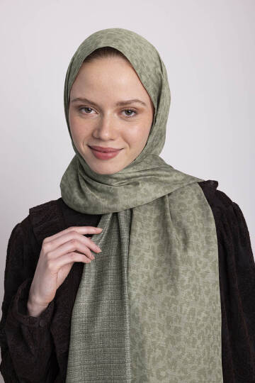 Barçın Koleksiyonu - Fildişi Gölge Çift Taraf Şal - 5