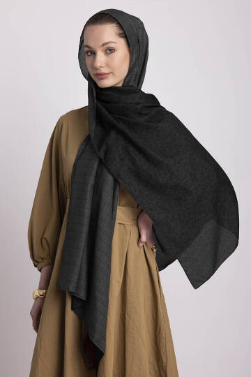 Barçın Koleksiyonu - Gece Sürme Çift Taraf Şal - 3