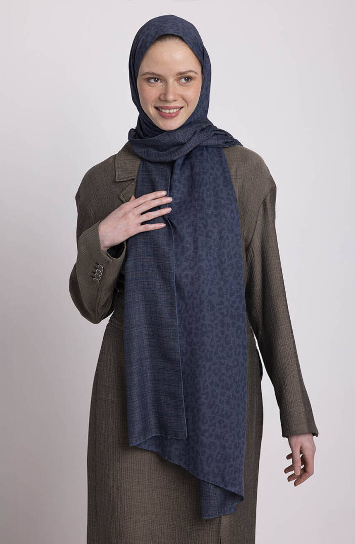 Barçın Koleksiyonu - Gecenin Mührü Çift Taraf Şal - 3