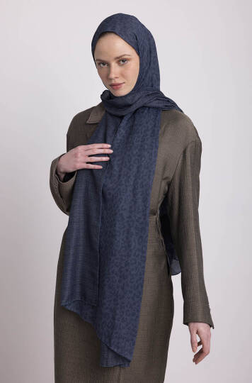 Barçın Koleksiyonu - Gecenin Mührü Çift Taraf Şal - 4