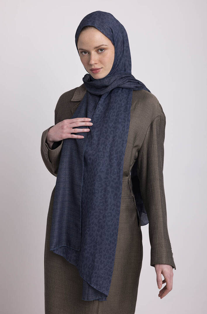 Barçın Koleksiyonu - Gecenin Mührü Çift Taraf Şal - 4