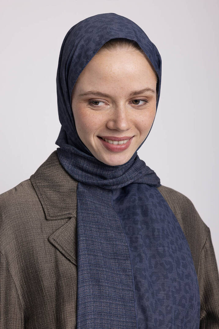 Barçın Koleksiyonu - Gecenin Mührü Çift Taraf Şal - 1