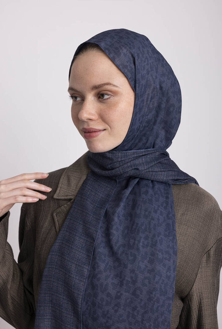 Barçın Koleksiyonu - Gecenin Mührü Çift Taraf Şal - 5