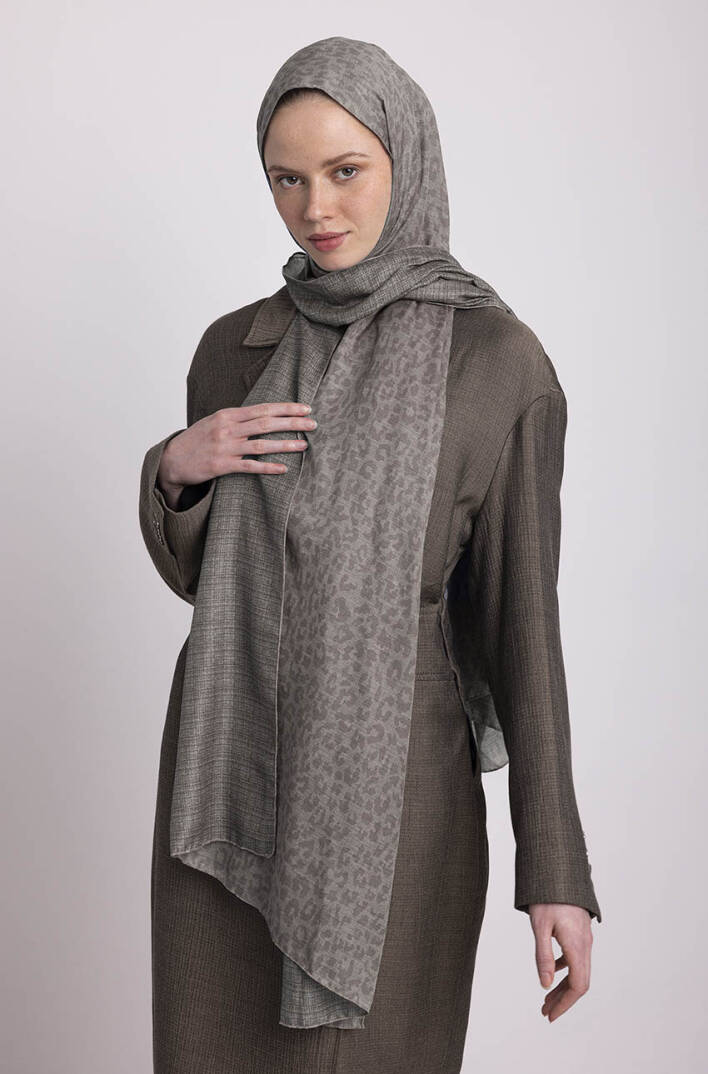 Barçın Koleksiyonu - Gümüş Tül Çift Taraf Şal - 4