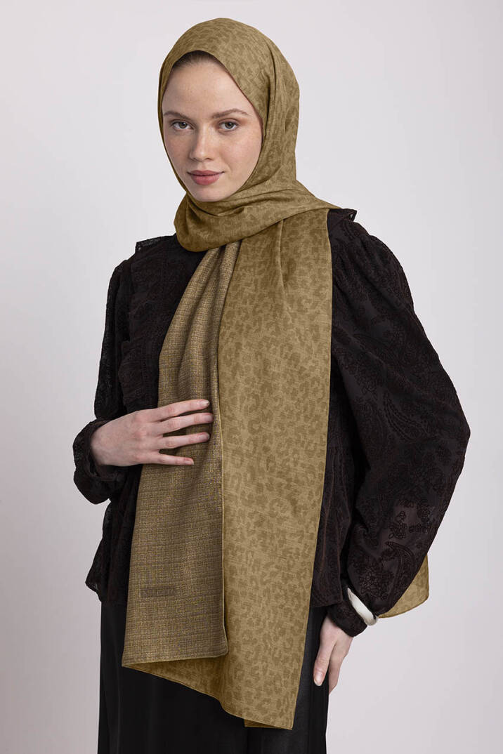 Barçın Koleksiyonu - Günöte Mercan Çift Taraf Şal - 3