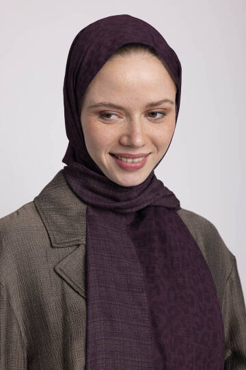 Barçın Koleksiyonu - Kızıl Tünek Çift Taraf Şal - 5