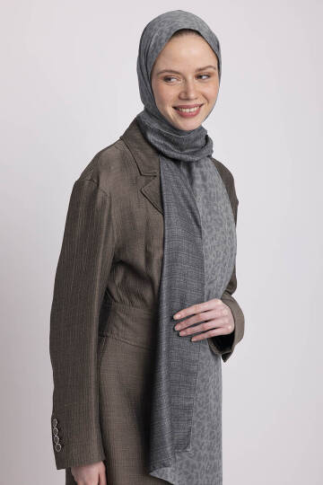 Barçın Koleksiyonu - Mücevher Sisi Çift Taraf Şal - 4