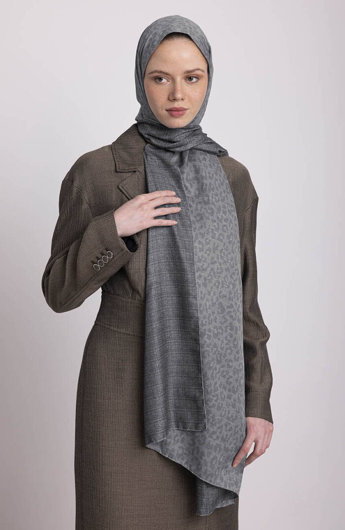 Barçın Koleksiyonu - Mücevher Sisi Çift Taraf Şal - 5