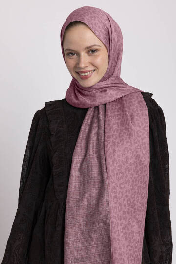 Barçın Koleksiyonu - Şafak Pembe Çift Taraf Şal