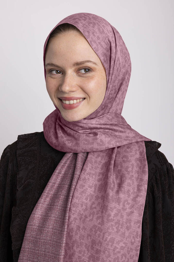 Barçın Koleksiyonu - Şafak Pembe Çift Taraf Şal - 5