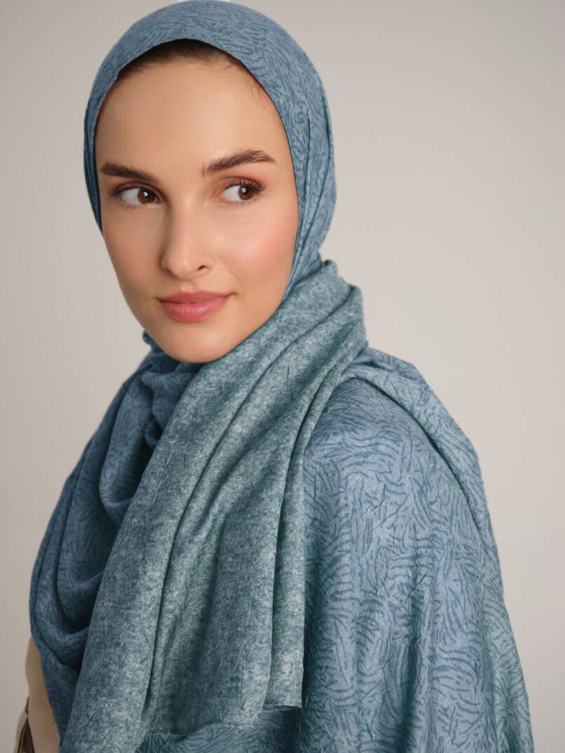 Bengi Koleksiyonu - Buzmavisi Çift Taraf Şal - 1