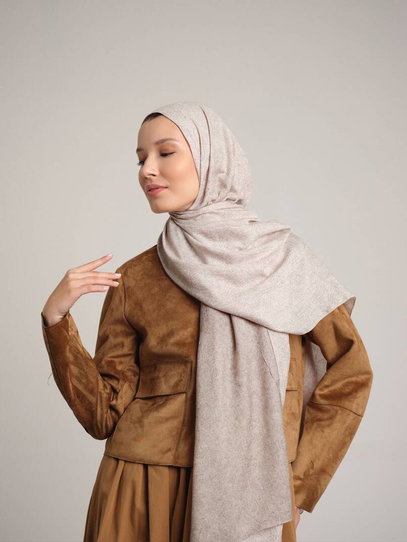 Bengi Koleksiyonu - Fildişi Çift Taraf Şal - 1