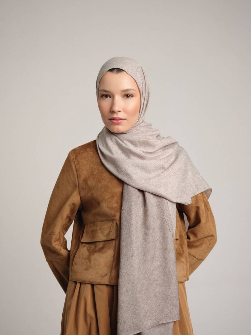 Bengi Koleksiyonu - Fildişi Çift Taraf Şal - 3