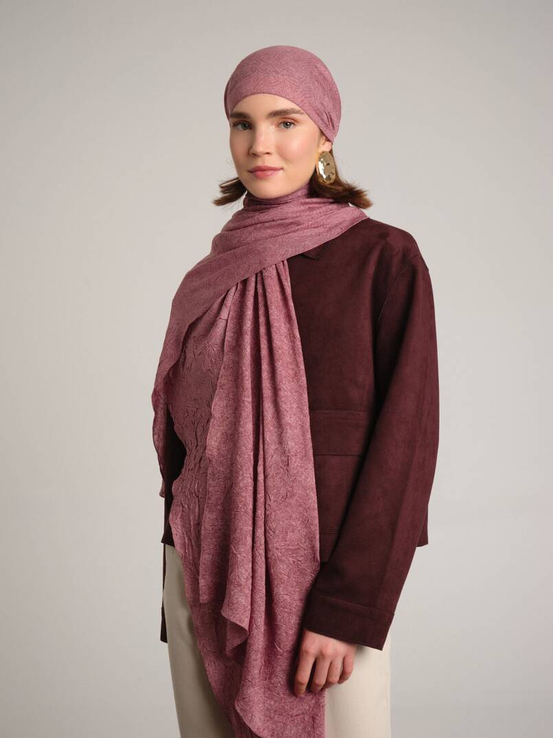 Bengi Koleksiyonu - Mercan Çift Taraf Şal - 1