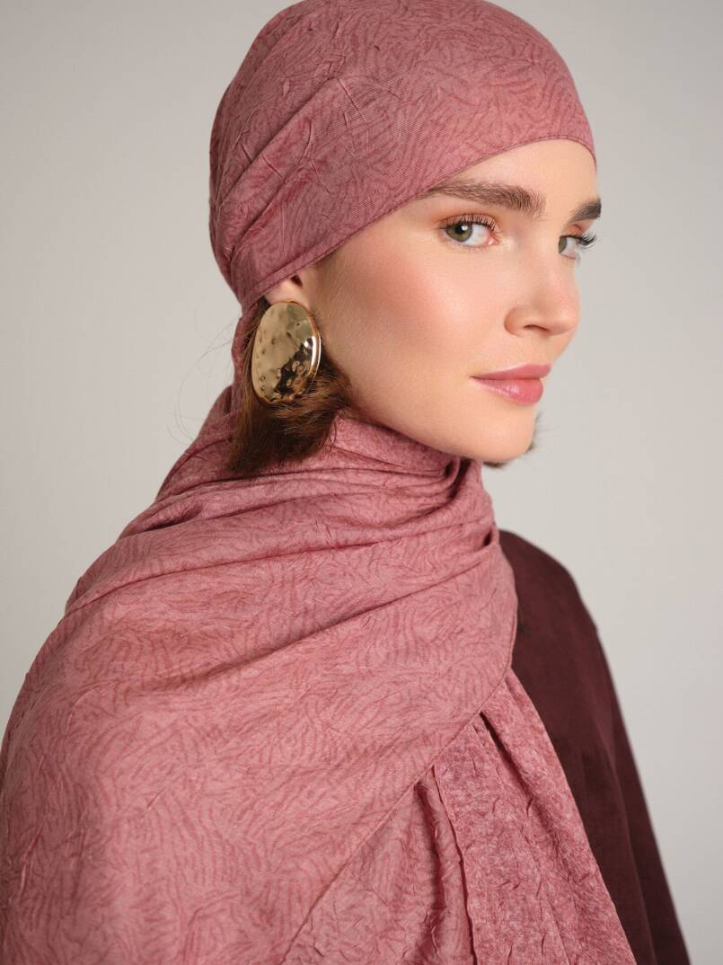 Bengi Koleksiyonu - Mercan Çift Taraf Şal - 2