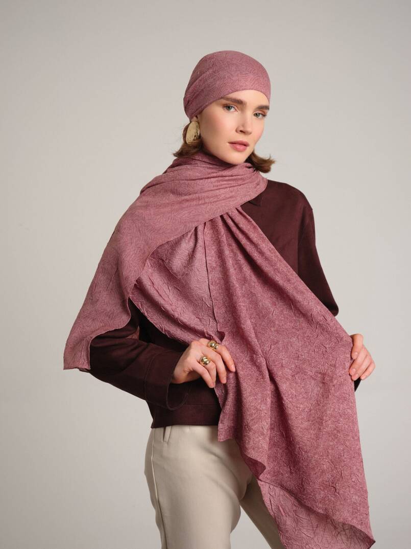 Bengi Koleksiyonu - Mercan Çift Taraf Şal - 3