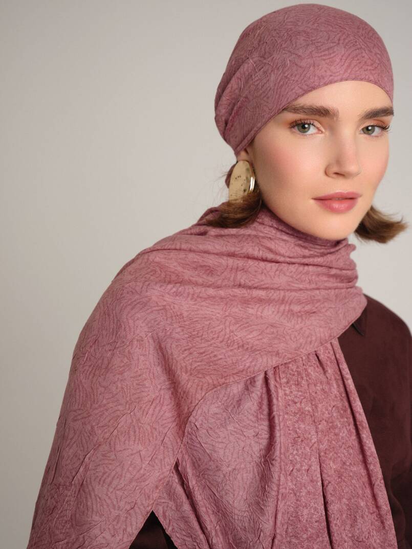 Bengi Koleksiyonu - Mercan Çift Taraf Şal - 4