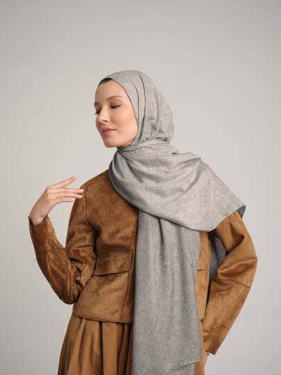 Bengi Koleksiyonu - Pudra Çift Taraf Şal