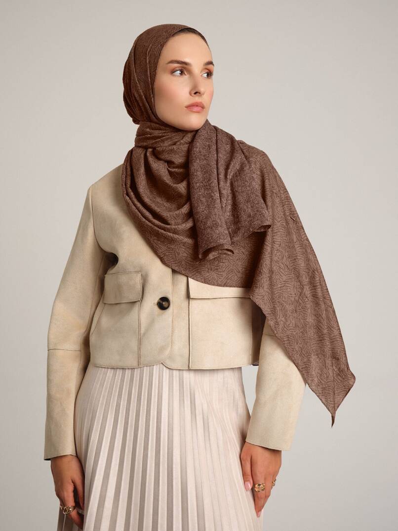 Bengi Koleksiyonu - Tarçın Çift Taraf Şal - 1