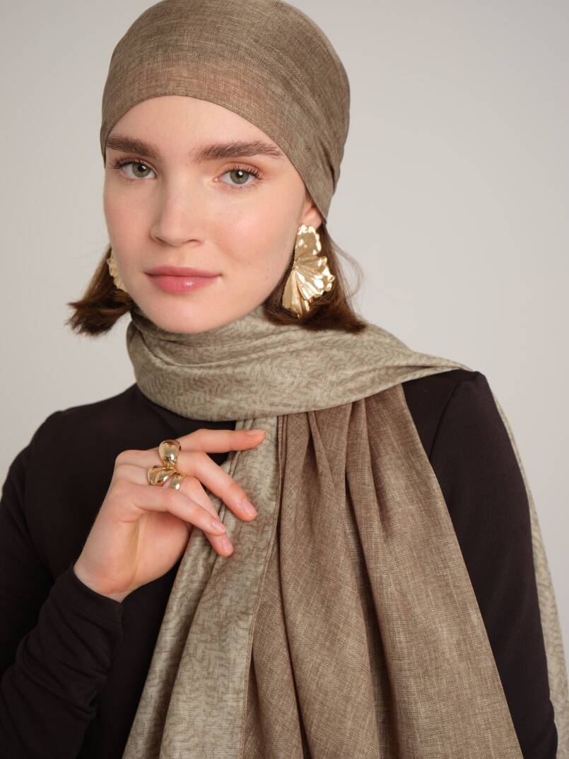 Buğu Koleksiyonu - Ay Sarısı Çift Taraf Şal - 2