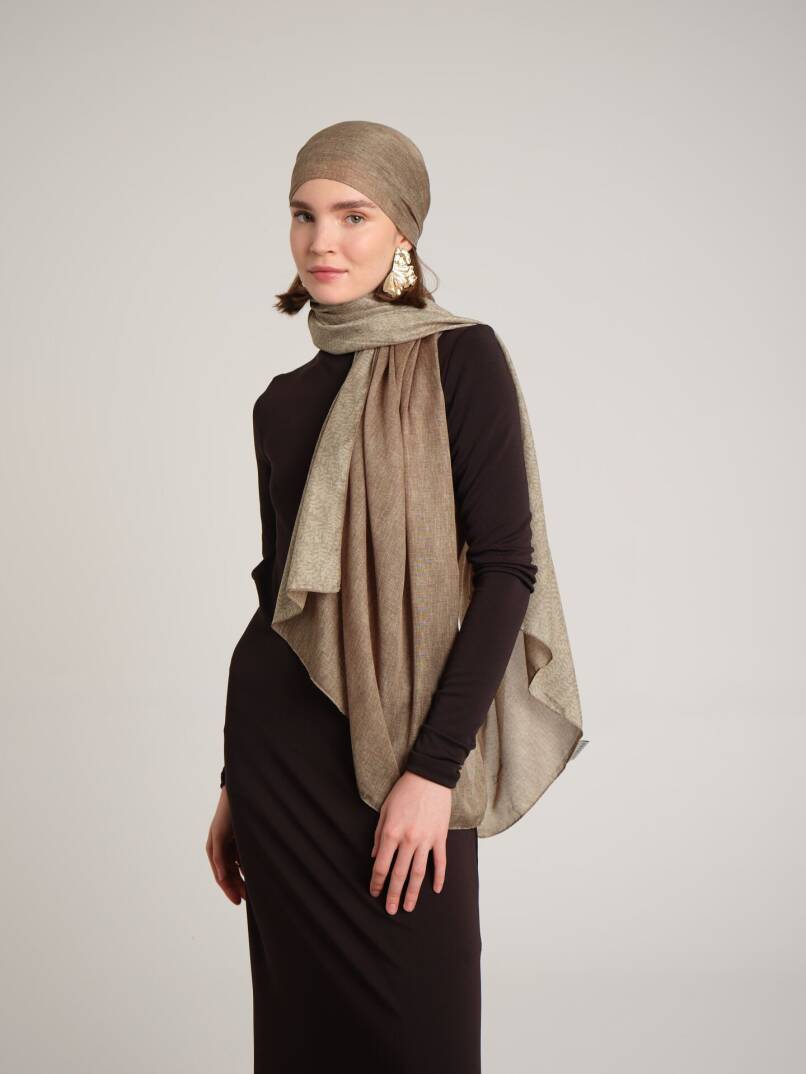 Buğu Koleksiyonu - Ay Sarısı Çift Taraf Şal - 4