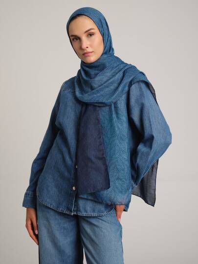 Buğu Koleksiyonu - Deniz Buğusu Çift Taraf Şal