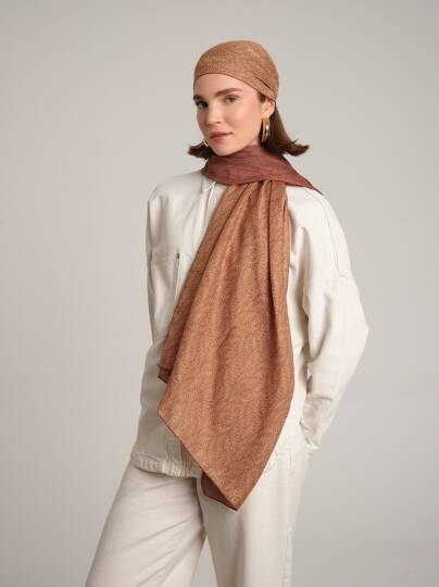Buğu Koleksiyonu - Hazan Yankısı Çift Taraf Şal - 5