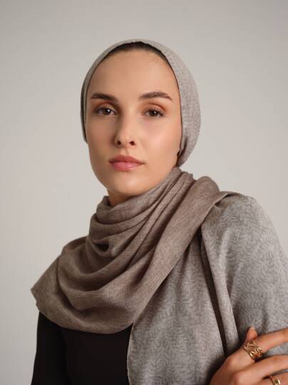 Buğu Koleksiyonu - Puslu Krem Çift Taraf Şal - 4