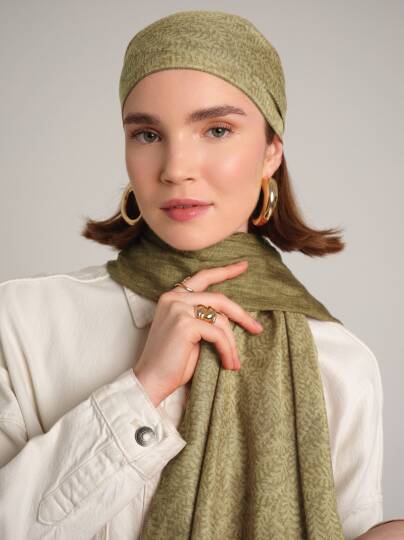 Buğu Koleksiyonu - Safran Pusu Çift Taraf Şal