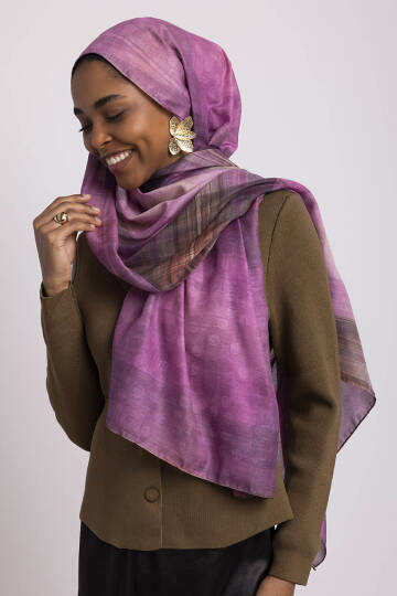 Bursa Koleksiyonu - Kükürtlü Çift Taraf Şal