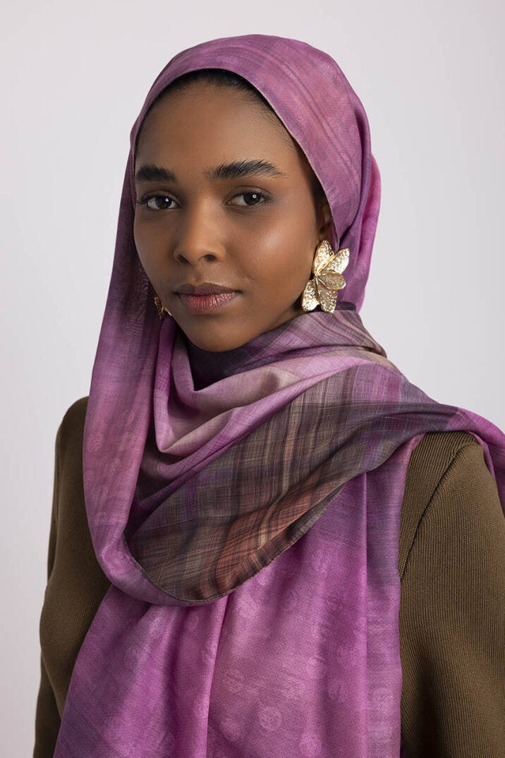 Bursa Koleksiyonu - Kükürtlü Çift Taraf Şal - 4