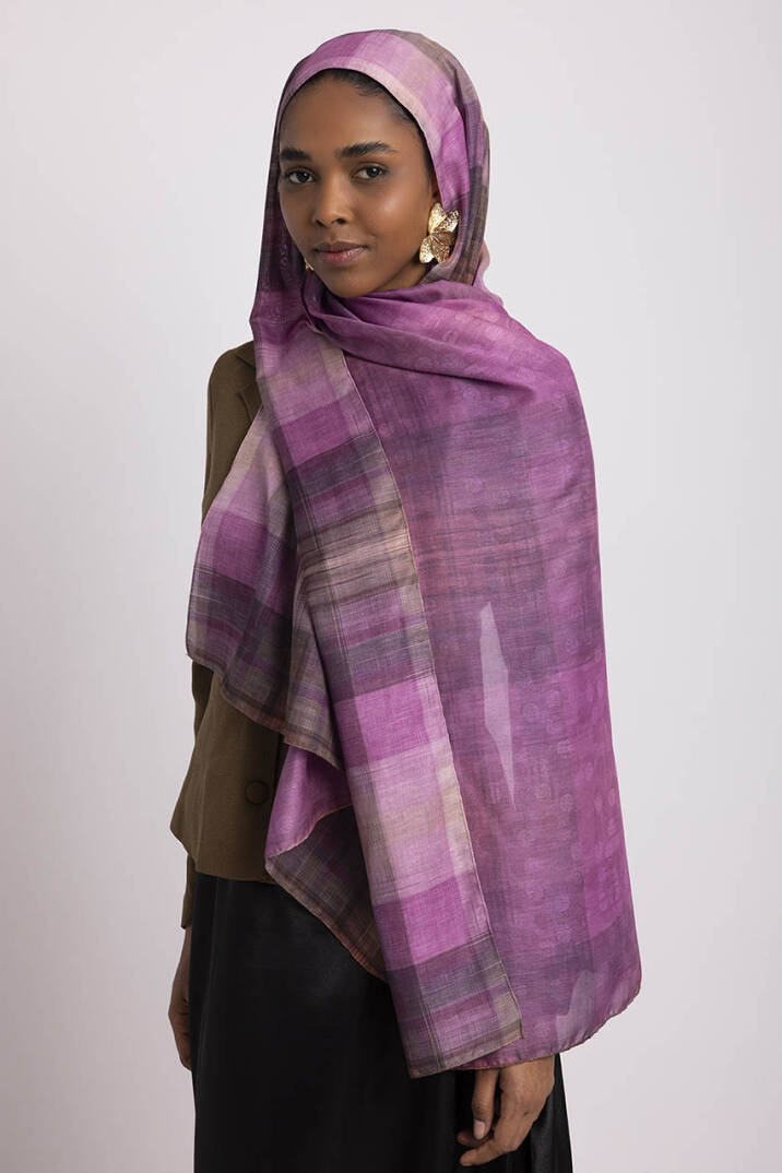 Bursa Koleksiyonu - Kükürtlü Çift Taraf Şal - 5