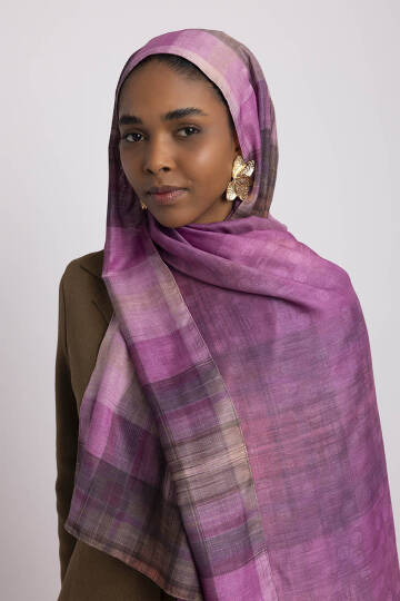 Bursa Koleksiyonu - Kükürtlü Çift Taraf Şal - 2