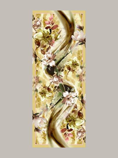 Çiçek Hattı Koleksiyonu - Bal Şafak Tek Taraf Şal