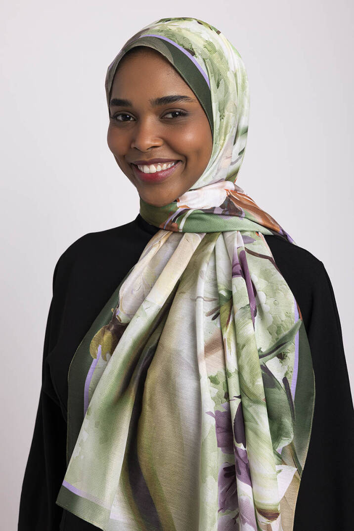 Çiçek Hattı Koleksiyonu - Zeytin Yolu Tek Taraf Şal - 1