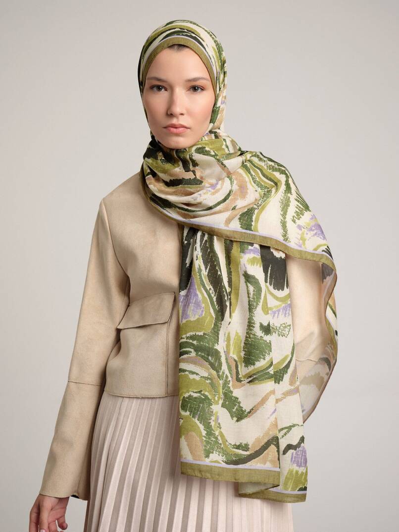 Devr-i Fırça Koleksiyonu - Atölye Gölgesi Tek Taraf Şal - 1