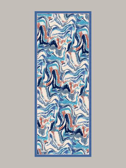 Devr-i Fırça Koleksiyonu - Kıyı Akışı Tek Taraf Şal - 7