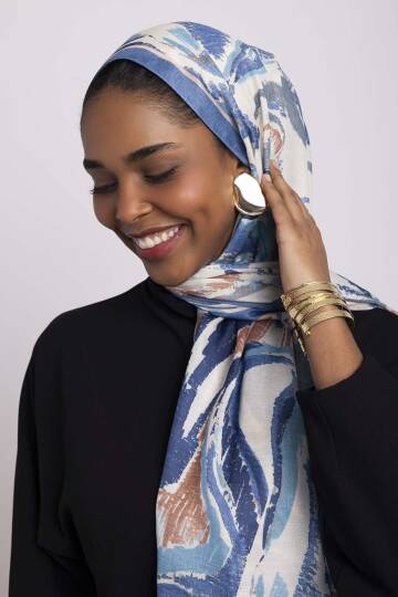 Devr-i Fırça Koleksiyonu - Kıyı Akışı Tek Taraf Şal - 2