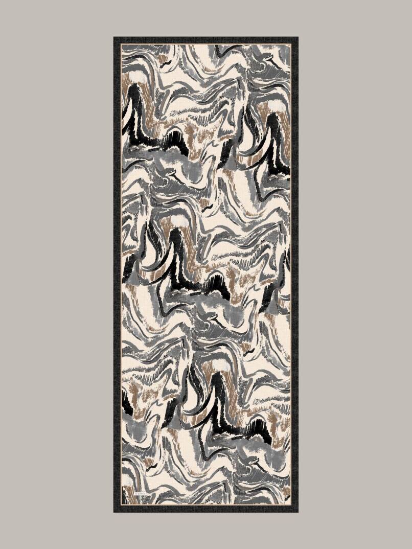 Devr-i Fırça Koleksiyonu - Kömür Ritim Tek Taraf Şal - 7