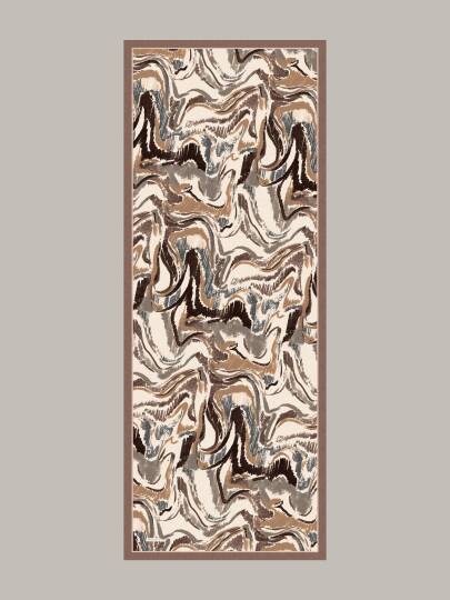 Devr-i Fırça Koleksiyonu - Toprak Şerit Tek Taraf Şal - 7