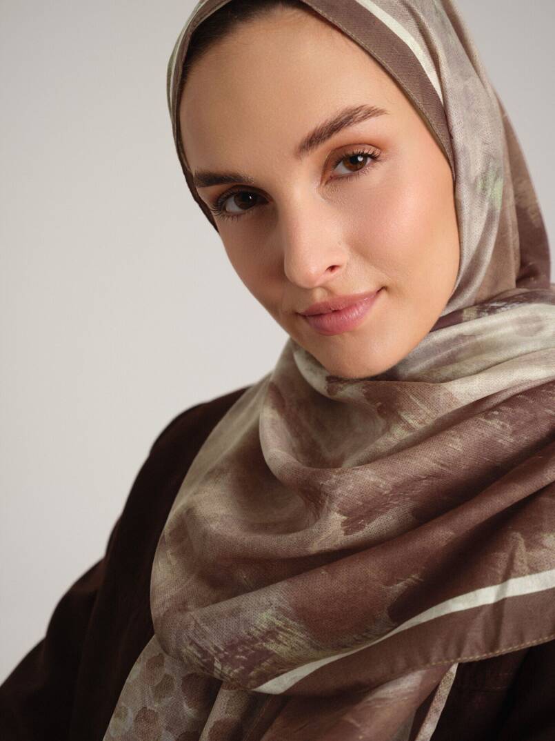 Fırça Hâlesi Koleksiyonu - Atölye Patinası Çift Taraf Şal - 2