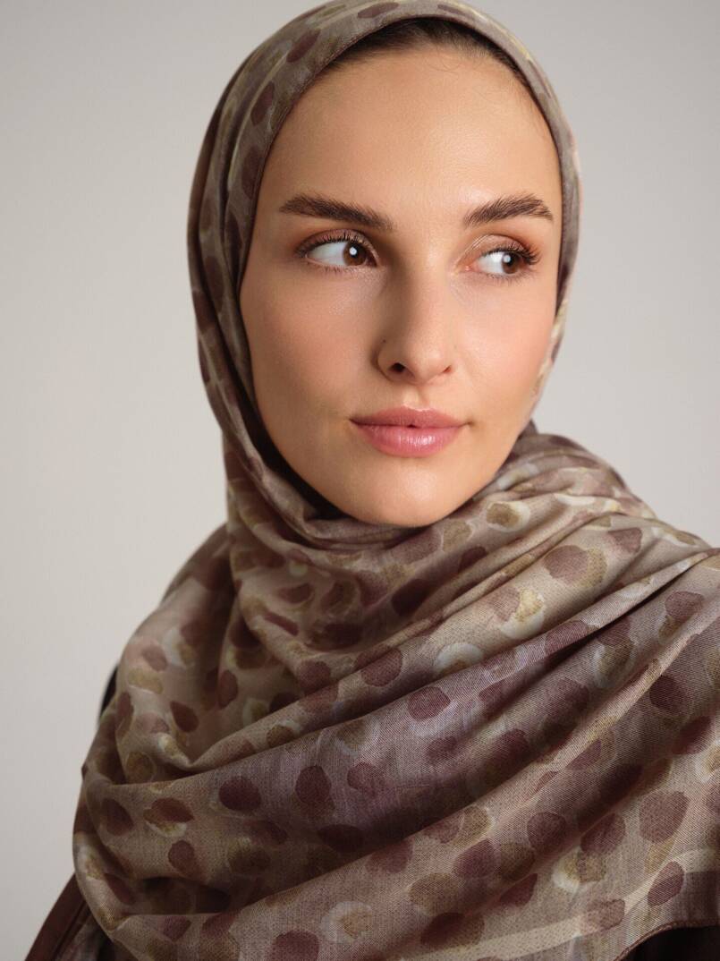 Fırça Hâlesi Koleksiyonu - Atölye Patinası Çift Taraf Şal - 4