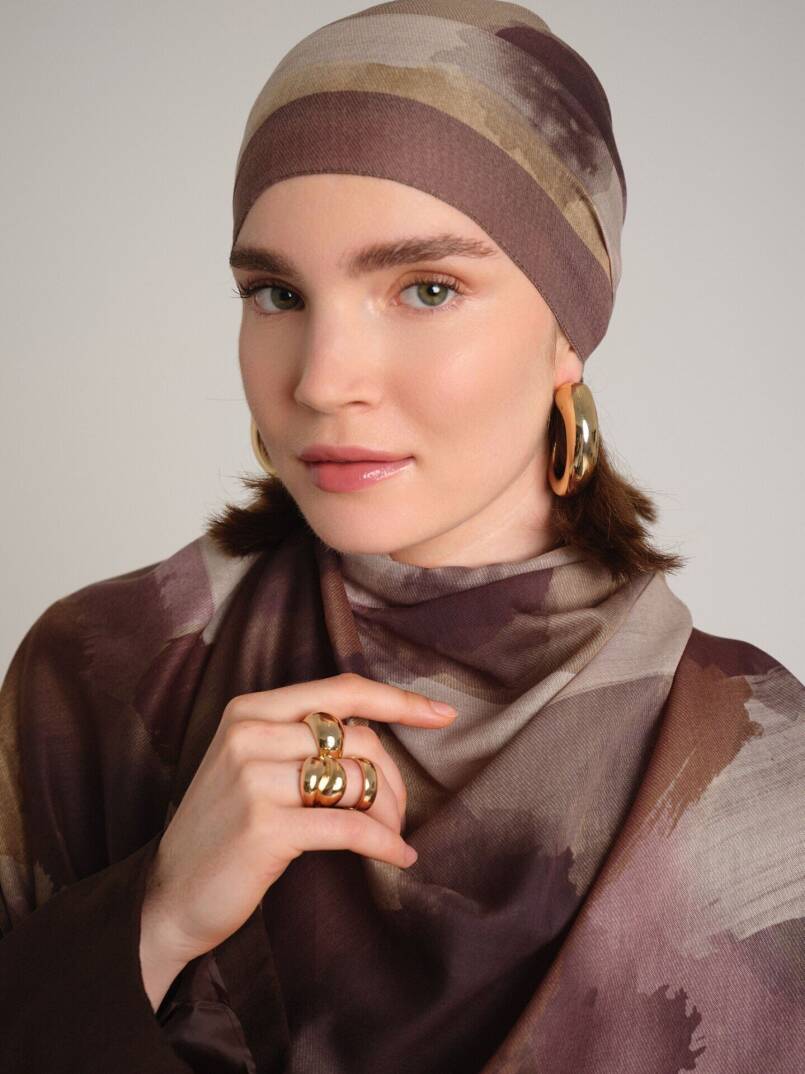 Fırça Koleksiyonu - Taş Tek Taraf Şal - 4